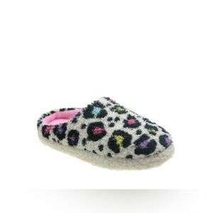 NWT Sz 4-5 Big Girls Wonder Nation Little and Big Girls Cheetah Slippers